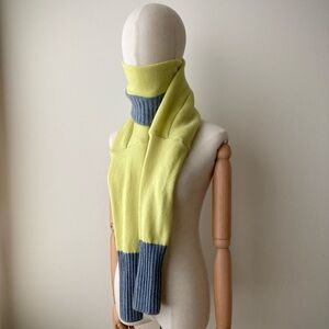 joodito 100% cashmere sweater wrap scarf winter warm soft shaw cowl yellow gray